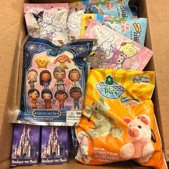 Huge lot of 22 mixed items Stocking Stuffers Blind Bags Hello Kitty, Stitch NEW - Picture 7 of 7